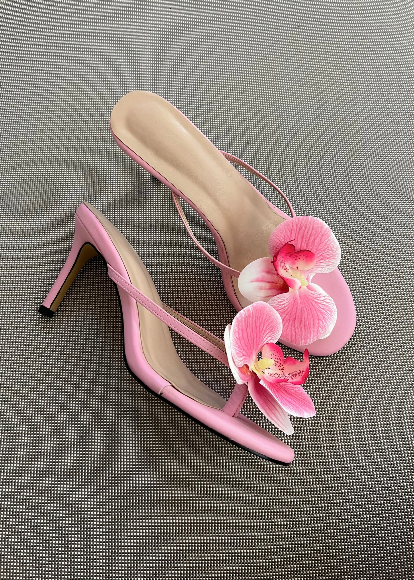 Pink Flower Heels