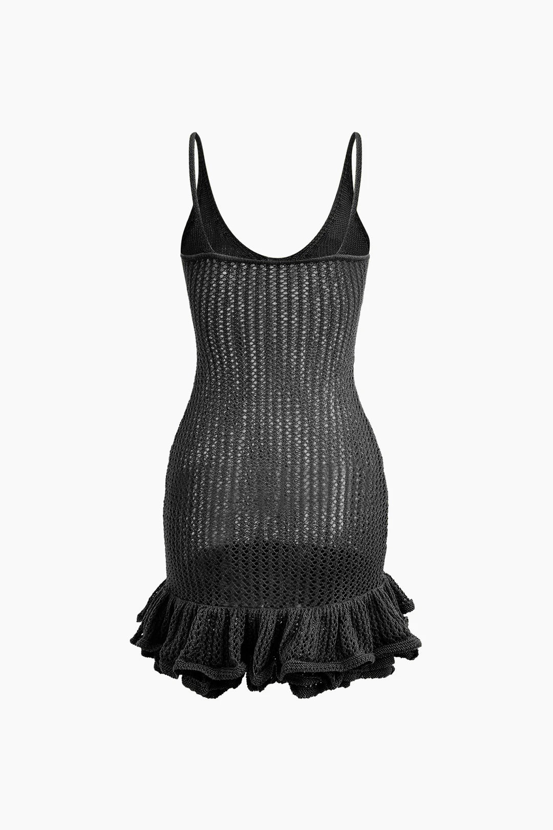 Knit Mini Dress - Black